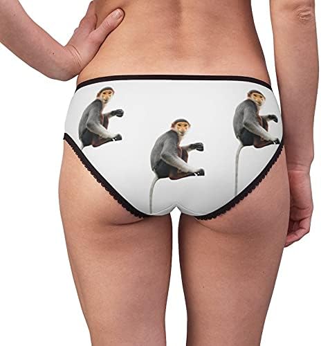 Red Shanked Douc Langur Panties, Red Shanked Douc Langur Underwear, Briefs, Cotton Briefs, Funny Underwear, Panties For Women