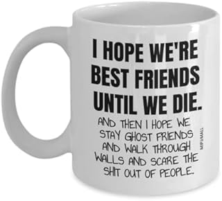 MIPOMALL Best Friend Mug Gifts Cup - Funny Friendship Great Item Present Christmas Birthday Female Male Men Women Him Her Ideas Sister Mothers Day MG0024