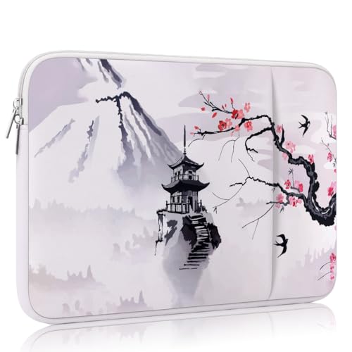Housse MacBook Neo Air Pro 13 poches sacoche fleurs