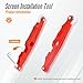 Screen Repair Tools, 6 in 1 Window Screen Installation Kit Include Screen Roller Spline Roller Tool, Spline Removing Hook, Rubber Strip Shovel for Installing and Replacing Window Patio Sliding Door