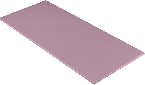 Kaboon Mesa universal de 45 x 20 pulgadas, escritorio sólido de una pieza, encimera de melamina reversible, escritorios dobles, escritorio en L,