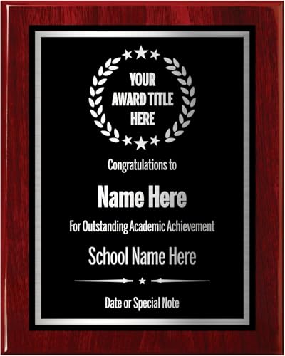 Award Plaques Personalized with Your Text and Title - Engraved Plaque Customized for Employee Appreciation, Recognition, Retirement, Service, Thank You, and more - Custom Awards for Employees, Co-Worker, Friends - Choose Your Size: (10.5x13 Black/Silver)