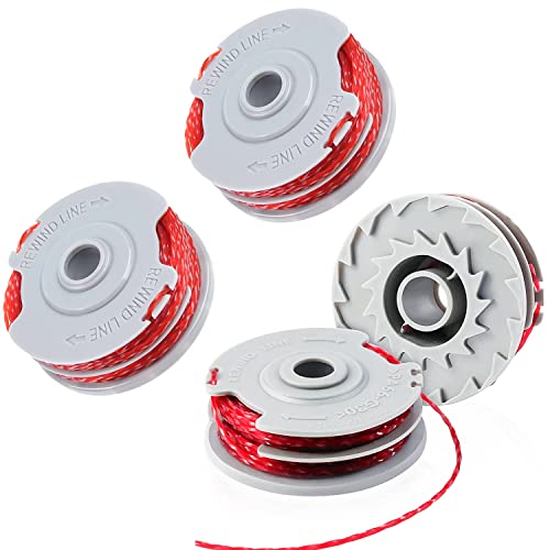 MAOZHOU Strimmer Spool Line 4 PCS 1.5mm 11m FLY021 513937190 Standard Double Autofeed Nylon Spools Strimmer Wire Compatible with Flymo Contour XT/500E/500 XT/Multi Trim/Power Trim/Mini Trim