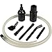Produktbild McFilter Univeral Staubsaugerdüse-Set (PC-Reinigungsset) | 8-teiliges, | schwarz, Rohranschluss Ø 32 / 35 mm | Staubsaugerdüse mini, Fugendüse, Staubpinsel,Schlauchverlängerung, Adapter | für Hobby, Computer, Auto, Modelbau uvm.