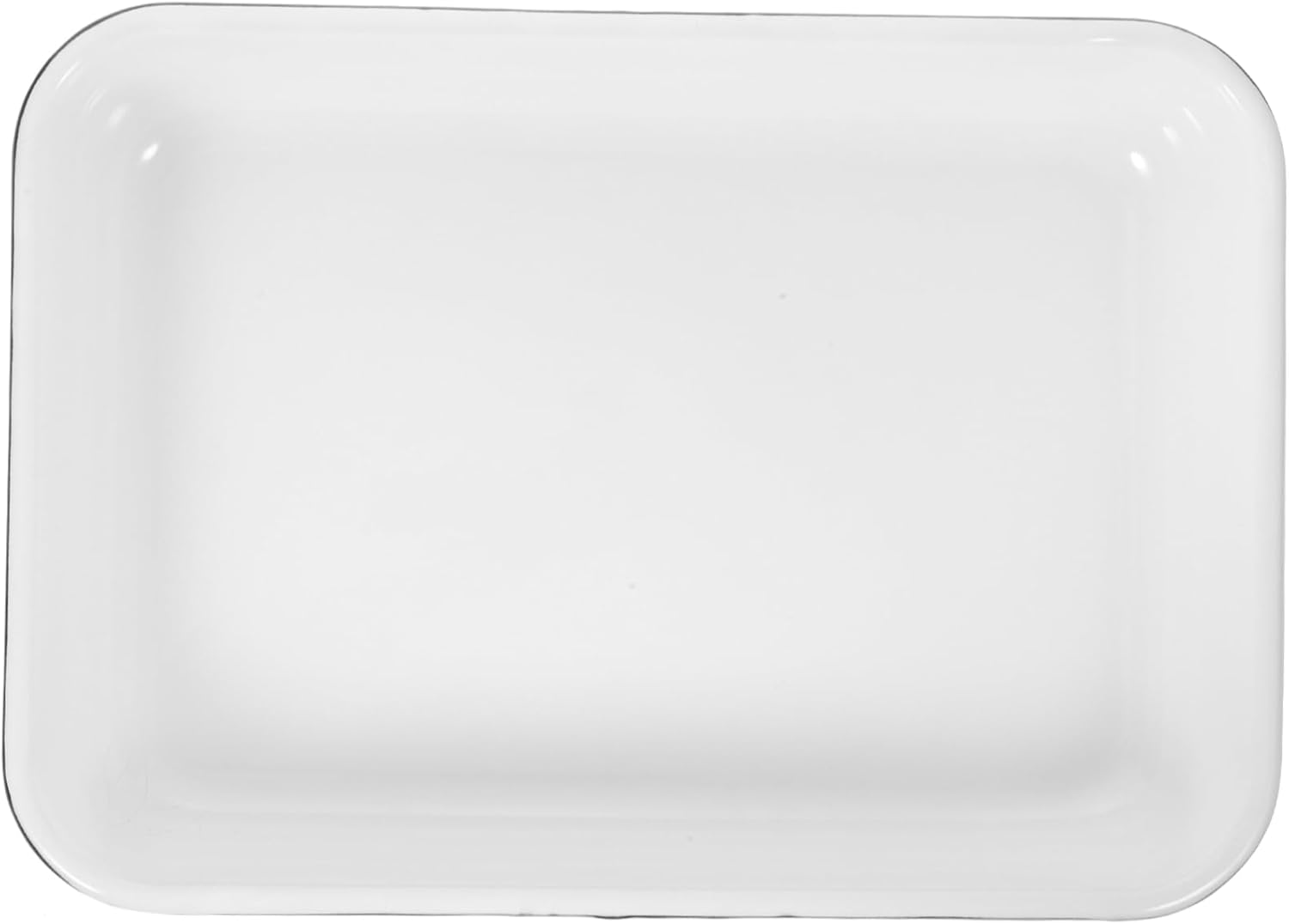 Healifty Heat Resistant Enamel Storage Pan Thickened Non Stick Baking Tray for Food Bread Pancakes Kitchen Use Wear Resistant Cooking and Serving Random Color