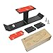 6amLifestyle Headphone Headset Holder with 2 Silicone Covers, Strong Adhesive Easy to Install, Aluminum Desk Dual Hanger Stand for PC Gaming Headphones Sennheiser Sony Bose Beats, Black (Patented)