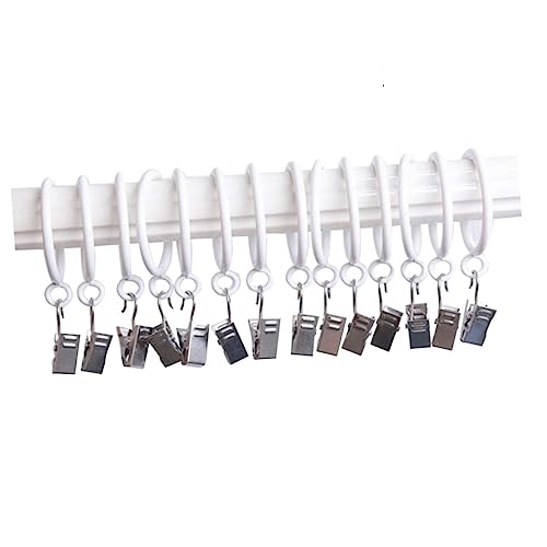 Anillos de cortina con clip y gancho para colgar | Pack de 20 piezas multiusos 8