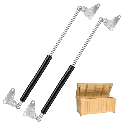 Cnwinu 500MM 450N/45KG Gasdruckfeder 2 Stück L-Typ Gasdruckdämpfer Schwerlast Gasfeder Stoßdämpfer für Schwere Schranktüren Kellertür Werkzeugkasten Aufbewahrungsbox Deckel Und Wohnmobiltür