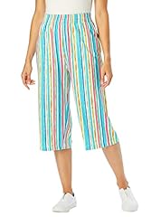 White Multi Watercolor Stripe