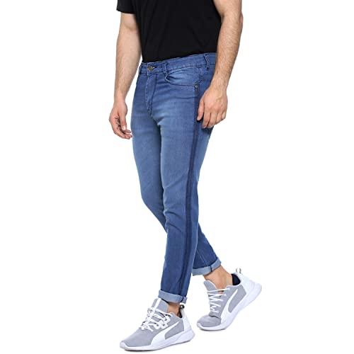 Image of CAHOOT Men's Denim Jeans for Regular Wear | Denim Fabric | Slim Fit | Jeans Crafted with Comfort Fit and High-Performance for Everyday Casual Wear