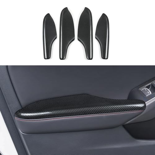Image of Door Handle Armrest Cover Trim Decals for 2022 2023 2024 2025 2026 Honda Civic 11th Gen Accessories ABS Carbon Fiber Stickers