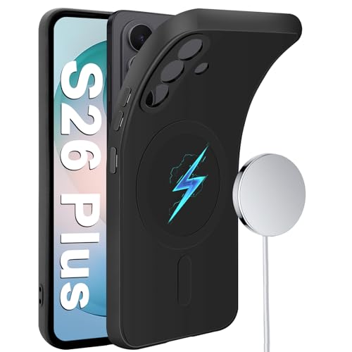 Coque Samsung S26 Plus silicone fin antichoc et magnétique noire