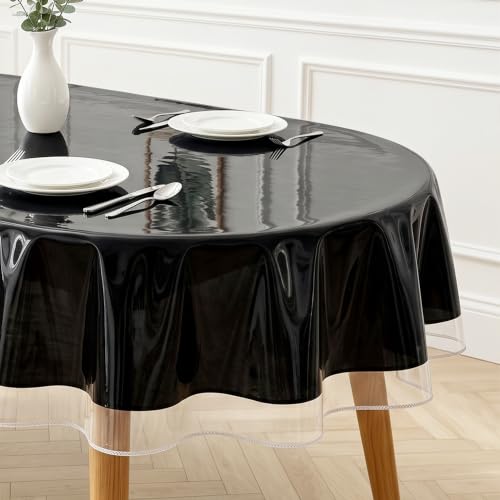 Hiasan Clear Plastic Tablecloth Oblong 60 x 102 Inch