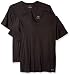 Calvin Klein Men's Tall-2 Pack Cotton Classics Short Sleeve V-Neck T-Shirts, Black, Tall/Large