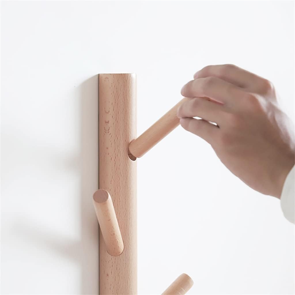 Handmade Branch Natural Wood Hanger wall Mounted Heavy Duty Nail Hook(D)
