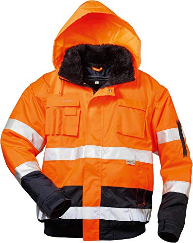 Elysee Warnschutz-Pilotjacke Volker, 1 Stück, Größe 3XL, orange/marine, 23559-3XL