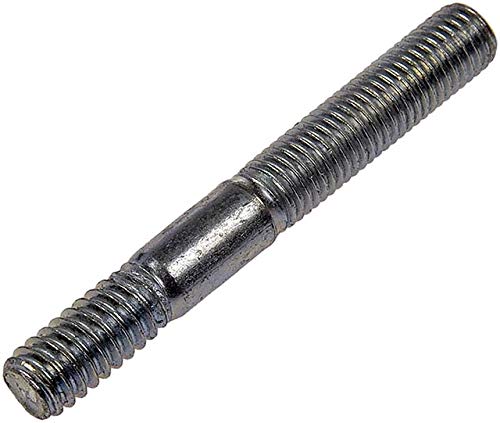 APDTY 786198 Double Ended Stud - 1/4-20 X 1/2 in. and 1/4-28 X 1 in.