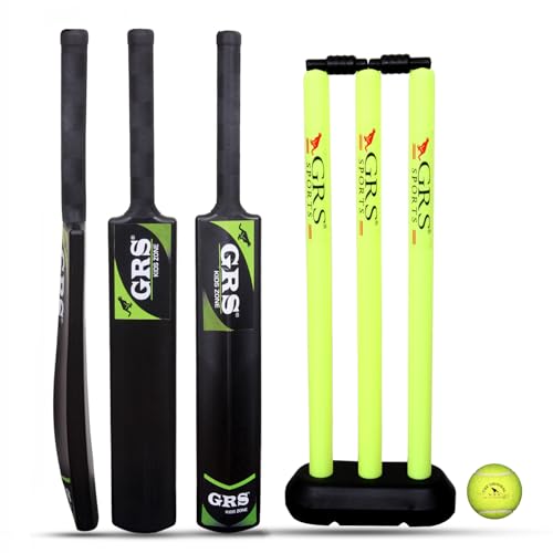 GRS Plastic Junior Cricket Bat (Size 3, Age 6-10 Year Old Kids)