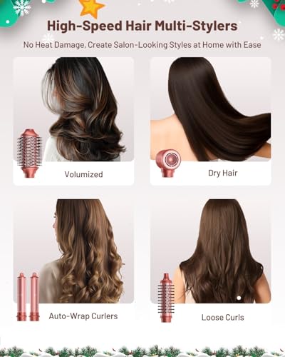 Save 43% on Hot Air Styler 5-in-1 Hair Dryer Brush with Auto Curlers