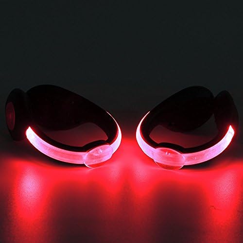 MayAi USB Rechargable Shoes Clip Lights Flashing LED, Waterproof Non-slip, 2 Modes, for Sneakers Cycling Walking Night Running Shoes Climbing Shoes Outdoor Sports or  Pets (1 Pair)