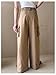 GORGLITTER Men's Baggy Cargo Pants High Waisted Wide Leg Dress Metal Slacks Work Pants Y2K Casual Trousers Khaki Small