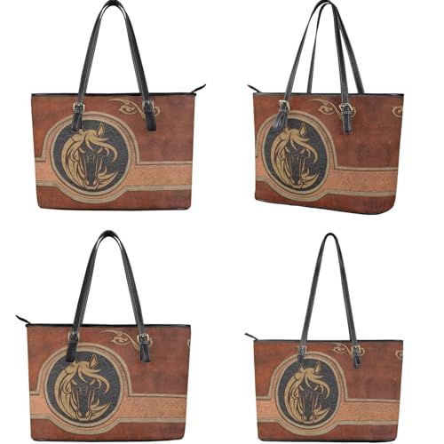 Set de bolso y cartera de cuero para mujer miniatura 4