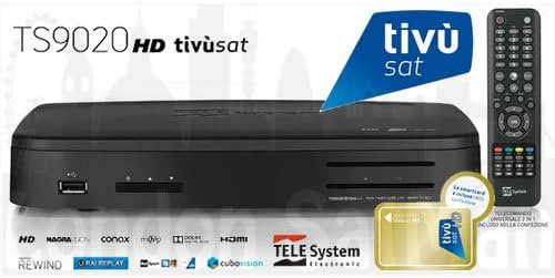 Tivusat HD twin tuner decoder and smart card USB PVR ready certified Italian satellite TV receiver. UK stock