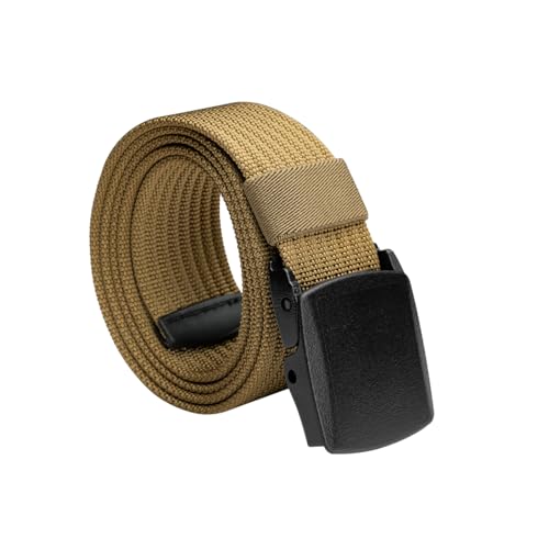 IDOGEAR SPORTS 1.5” Men’s Tactical Nylon Canvas Belt Lightweight Military Belt With Plastic Buckle For Outdoor Causal Wear