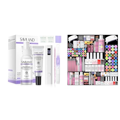 Kit Profesional de Uñas Acrílicas SAVILAND con Taladro miniatura 1