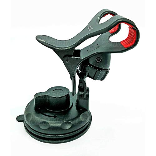 Suporte para Celular GPS com Clipe Duplo Abertura até 10cm Pinças com Silicone Rotação 360 Ventosa 7