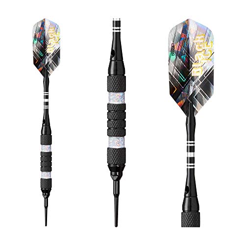 Viper Black Ice Soft Tip Darts With Silver Rings, 16 Grams #TOP7