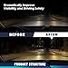 PIT66 LED Tube Headlights Compatible with Toyota Tacoma 2005-2011 Smoke Lens Black Housing Clear Reflector Headlamps