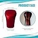 Rebvugr Car Gear Shift Knob Cover, Gear Shifter Cover, Sport Style Print Auto Gear Shift Knob Cover Trim, Shift Lever Cover Accessories Fit for Toyota Camry 2018-2025 Corolla 2019-2024 (Red)