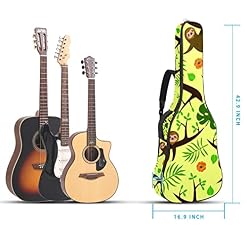 Housse de transport rembourrée imperméable Oxford pour guitare avec bandoulière réglable Motif paresseux sur une branche - Les Beatles, Paul McCartney, John Lennon, RIngo Starr, George Harrison Housse de transport rembourrée imperméable Oxford pour guitare avec bandoulière réglable Motif paresseux sur une branche – Image 5