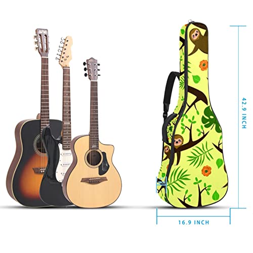 Housse de transport rembourrée imperméable Oxford pour guitare avec bandoulière réglable Motif paresseux sur une branche - Les Beatles, Paul McCartney, John Lennon, RIngo Starr, George Harrison Housse de transport rembourrée imperméable Oxford pour guitare avec bandoulière réglable Motif paresseux sur une branche – Image 6