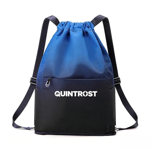 Quintrost Mochilas de Cuerdas Impermeable Bolsa de Deporte, Gran Capacidad Nylon Mochila de Gimnasio con Cordón para Hombre Mujer, Gym Bag de Cincha para Escolar, Senderismo, Casual, Viaje, Playa
