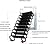 ERoomQ Concertina Loft Ladder Alloy Attic Access Ladder Carbon Steel Attic Stairs Pull Down Attic Ladder Non-Slip Folding Ladder Home Telescoping Ladder (2)