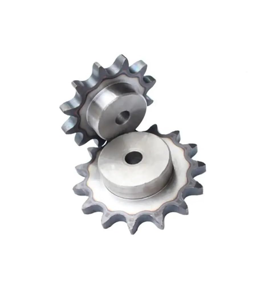 Rollenkettenrad 1 Stück 9–24 Zähne 06B Kettenantriebsrad Kohlenstoffstahl Kettenrad Pitch 9,525 mm Industrielles Kettenrad(18 Teeth)