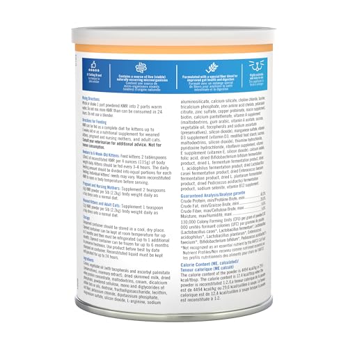 Image of Pet-Ag KMR Kitten Milk Replacer Powder - 12 oz - Powdered Kitten Formula with Prebiotics, Probiotics & Vitamins for Kittens Newborn to Six Weeks Old - Easy to Digest
