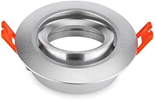 Pack of 2 GU10 MR16 Spotlights Trim Rings GU10 MR16 Light Holders Fixtures Fittings Fittings Silver Aluminium