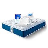 Spring Air Colchón COTA Matrimonial Mas 2 Almohadas y Cubre Colchon | Tecnología Performance |...