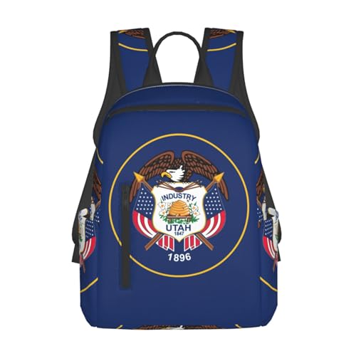 Sac à dos Utah noir léger taille unique pour adulte et étudiant