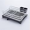 YxnGu Schotelrek over gootsteen dubbellaags aluminium gootsteen standaard schotel droogrek keuken organizer afdruipplaat…