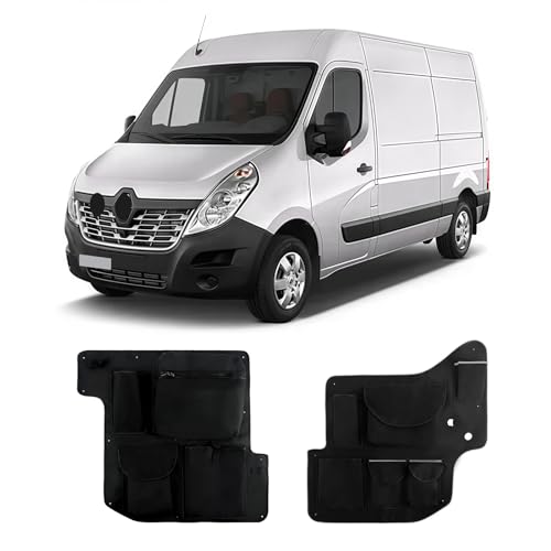 RASHION 2pcs Sac de Rangement pour Renault Master 2010-2021 Poche de Porte de Grange pour Camping-Car Organisateur de Coffre