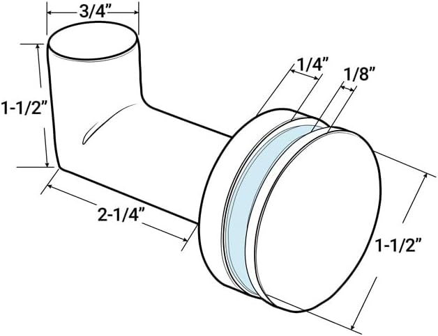FHC MRH1SB Mitered Thru-Glass Towel/Robe Hook for 3/8" and 1/2" Glass - Satin Brass