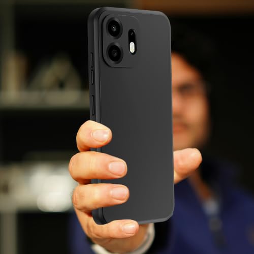 Image of A rtistque Back Cover Case for OnePlus N6 5G | Camera Protection | Shockproof TPU | Stylish Protective Design | Slim Fit | Ultra Matte | OnePlus N6 Back Cover - Black
