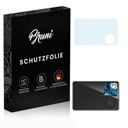 Bruni Schutzfolie kompatibel mit SafePal S1 Folie, glasklare Bildschirmschutzfolie (2X)