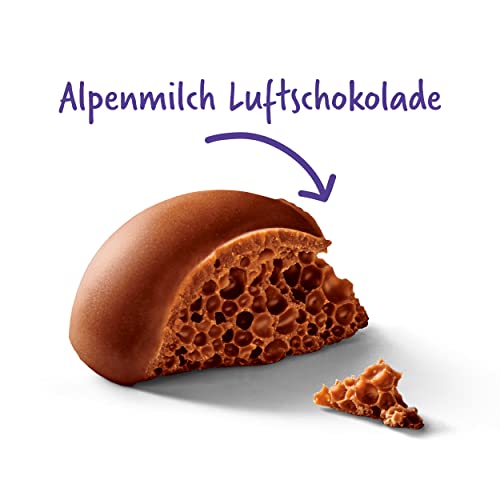 Milka Bubbly Alpenmilch – luftige Tafelschokolade mit feinen Luftblasen aus zarter Alpenmilch – 14 x 90g 3