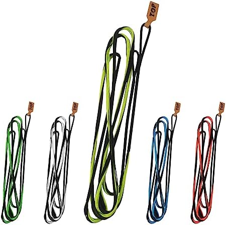 Lightning Archery Bowstring Dacron B-55 Bow String 16 Strands for Recurve Bow Traditional Longbow Hunting Replacement Bowstrings 62 inches(Black Yellow)