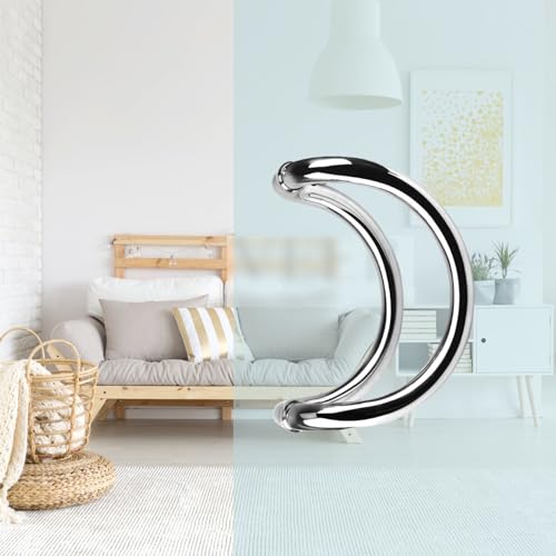 Poignée de porte en verre pour salle de bain moderne et épurée